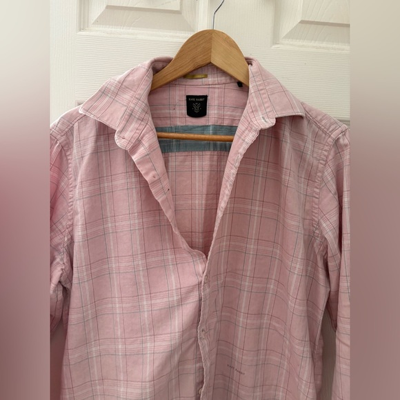 Rare Rabbit pastel men’s foley size m light pink cotton full sleeve shirt - Picture 5 of 16